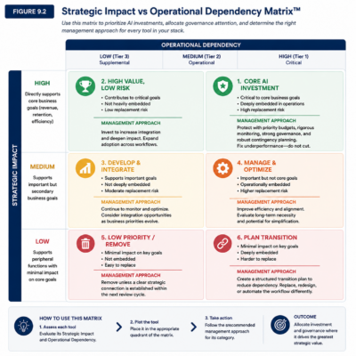 Figure 9.2 — Strategic Impact Vs Operational Dependency Matrix™”